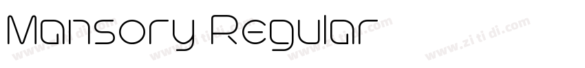 Mansory Regular字体转换 Mansory Regular字体转换